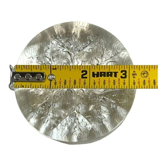 Cristal France Vintage Snowflake 2” Tall Paperweight Lead Crystal Made In France - Picture 5 of 5